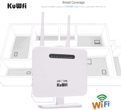 KuWFi 4G LTE Mobile WiFi Router Unlocked Travel SIM Card Support B1/B3/B5/B7/B8/B20 For Home/Office