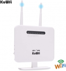 KuWFi 4G LTE Mobile WiFi Router Unlocked Travel SIM Card Support B1/B3/B5/B7/B8/B20 For Home/Office