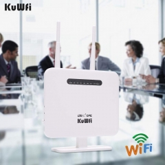 KuWFi 4G LTE Mobile WiFi Router Unlocked Travel SIM Card Support B1/B3/B5/B7/B8/B20 For Home/Office