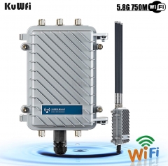 KuWFi High Power Outdoor Wireless WiFi Access Point 11AC 750Mbps Dual-Band Waterproof Access Point