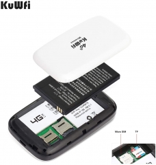 KuWFi 4G LTE Mobile WiFi Hotspot Support10users Router SIM Card for Travel