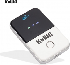 KuWFi Mobile 4G LTE Hotspot Router Unlocked Travel SIM Card Support LTE FDD B1/B3/B5