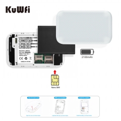 KuWFi 4G Portable WiFi Router 150Mbps Mobile Hotspot4G Car Wi-fi Router