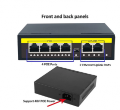 KuWFi POE Switch Ethernet Switches With 4 Port For IP Camera/Wireless AP/Wifi Router 10/100/100M Smart Switch