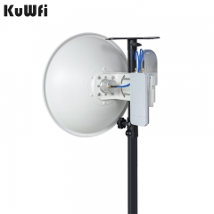 KuWFi 20KM CPE Wifi Bridge 29dbi 11ac Wave2 900mbps Long Range Point To Point Wifi Extender