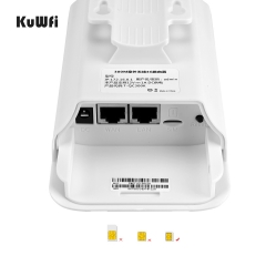 KuWFi Outdoor 4G LTE Router 300Mbps CAT4 With 24V POE Adapter For IP Camera