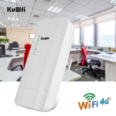 KuWFi Outdoor 4G LTE Router 300Mbps CAT4 With 24V POE Adapter For IP Camera