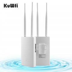 KuWFi Ip65 Wireless Access Point 24v 5dbi Poe Wifi Repeater 1200mbps Wifi Ap for Outdoor