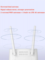 KuWFi Indoor 4G Router CAT4 300Mbps Unlock SIM Card RJ45 With External Dual Antenna