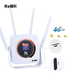 KuWFI 4G Router Buit-in Power Bank Unlocked 3G/4G CAT4 150Mbps Mobile Wifi Hotspot Sim Card