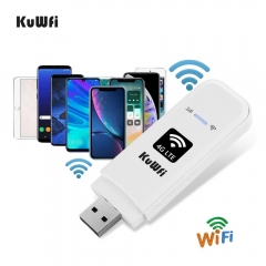 KuWFi 4G WIFI Modem Dongle Router 150Mbps Universal Unlocked 4G SIM Card WIFI Adaptor