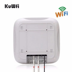 KuWFi Ceiling Mount Ap 2.4g 48v Poe Access Point 300mbps for Indoor WiFi Covering