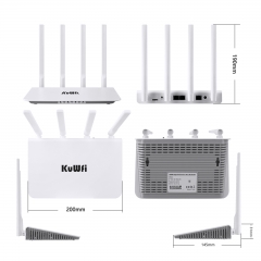 Dual Band 11ac 1200M 4G Wireless Router LTE Modem 4G Router with SIM Card Slot