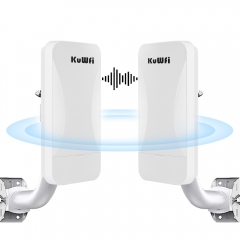 KuWFi 1-2KM Wireless bridge 2.4G 300Mbps Outdoor CPE AP/ Repeater Point to Point Wireless Bridge