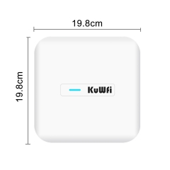 KuWFi Dual-band WIFI 6 Ceiling AP 3000Mbps MESH 2.5G WAN/LAN Wireless Access Point