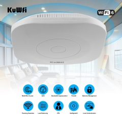 KuWFi 1800Mbps WiFi 6 Access Point Gigabit Mesh Wireless Ceiling Access Point for Office