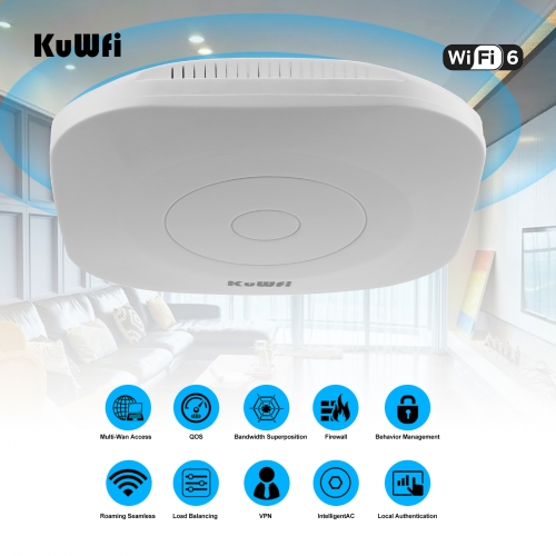 Kuwfi Mbps Wifi Access Point Gigabit Mesh Wireless Ceiling Access Point For Office