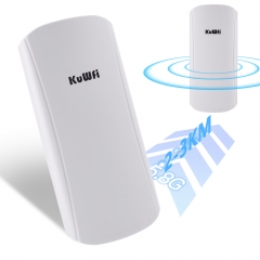 KuWFi 5.8Ghz 11ac 450Mbps 2-3km Wireless Bridge 12 Dbi Point to Point Network Bridge