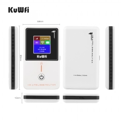 KuWFi wireless router wifi 150mbps 4g lte router with sim card slot unlocked wifi hotspot