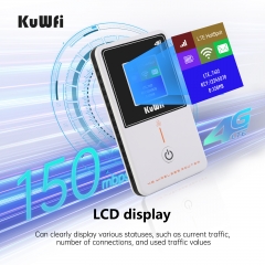 KuWFi wireless router wifi 150mbps 4g lte router with sim card slot unlocked wifi hotspot