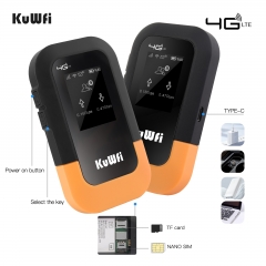 KuWFi e-sim portable wifi hotspot 4g mobile wifi router support customization