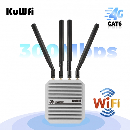 1800mbps KuWFi cat 6 outdoor 4G lte wireless data terminal 32 users ...