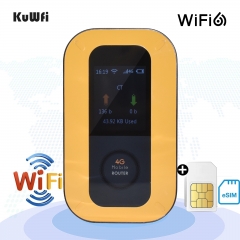 Dual sim KuWFi router 4g port forward unlocked mobile wifi hotspot